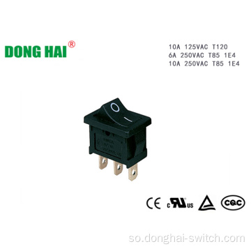 Momentary On 10A 250VAC Rocker Switch